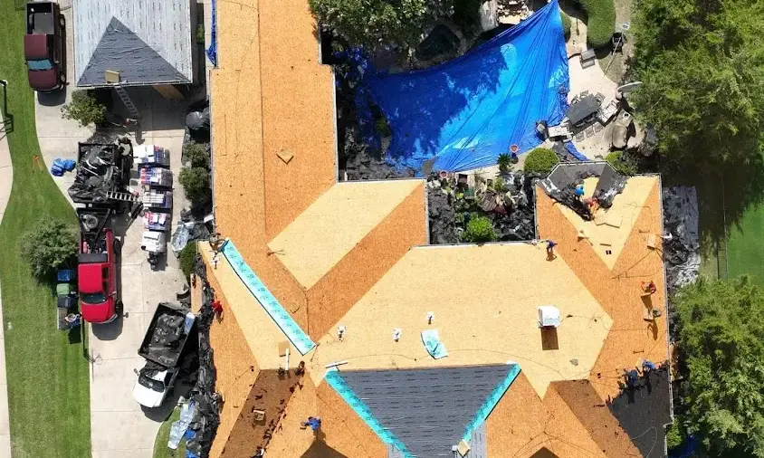 Professional Roof Coating being performed in Key Largo